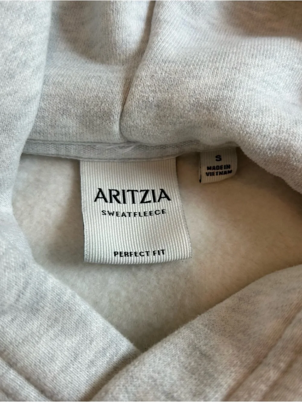 Aritzia sweat fleece Light Gray Pullover Hoodie Small - Picture 5 of 7